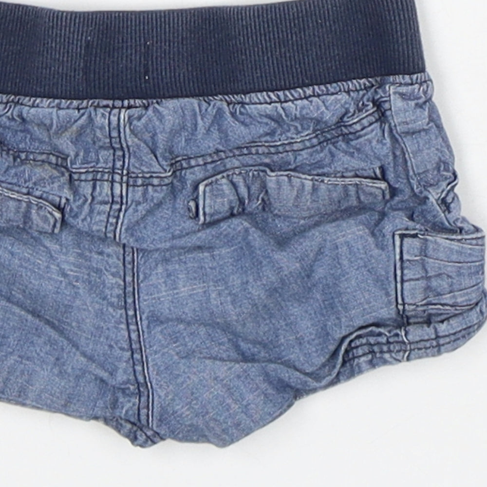Old Navy Boys Blue Cotton Capri Trousers Size 12-18 Months - Shorts