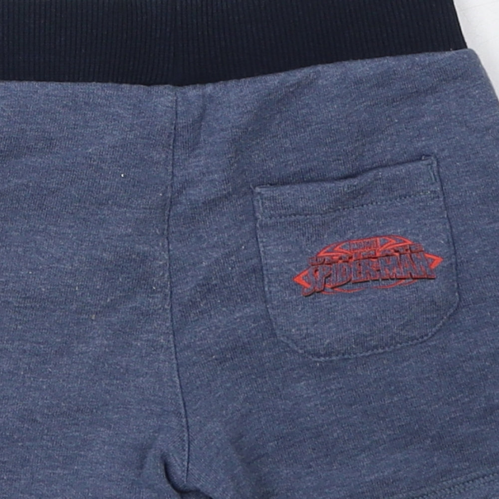 George Boys Blue Coir Sweat Shorts Size 2 Years Regular Tie - Super-Man