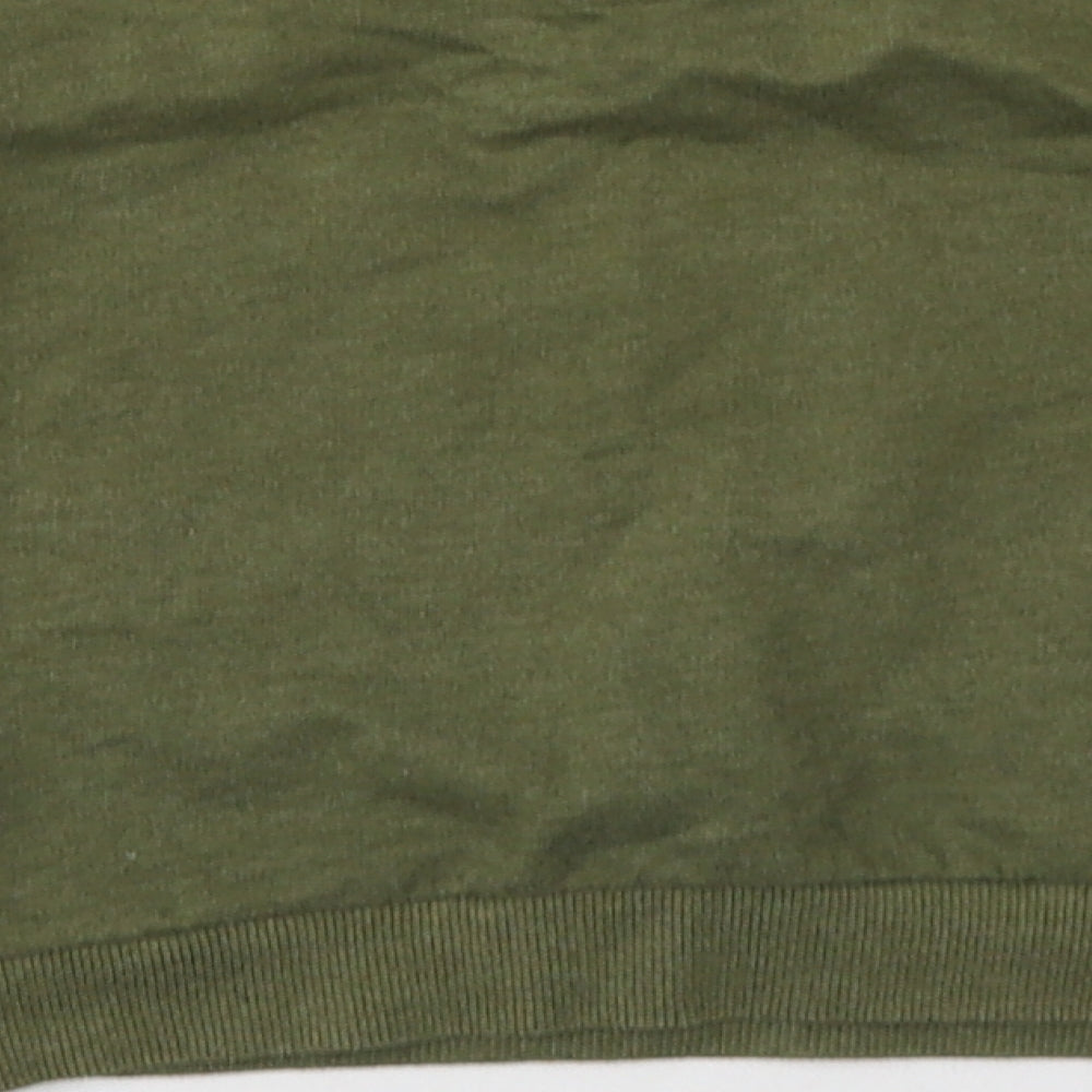 pep&co Girls Green Floral Cotton Pullover Sweatshirt Size 7-8 Years Pullover - inspired