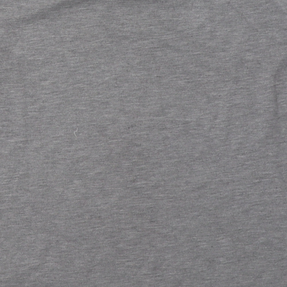Primark Womens Grey Cotton Basic T-Shirt Size 10 Crew Neck - promises