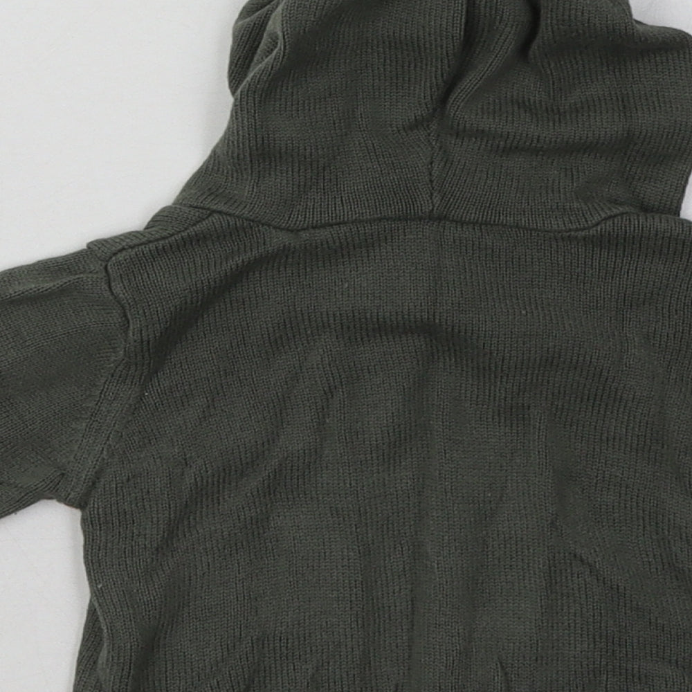 Matalan Boys Green Cotton Basic Casual Size 3-6 Months Crew Neck Pullover