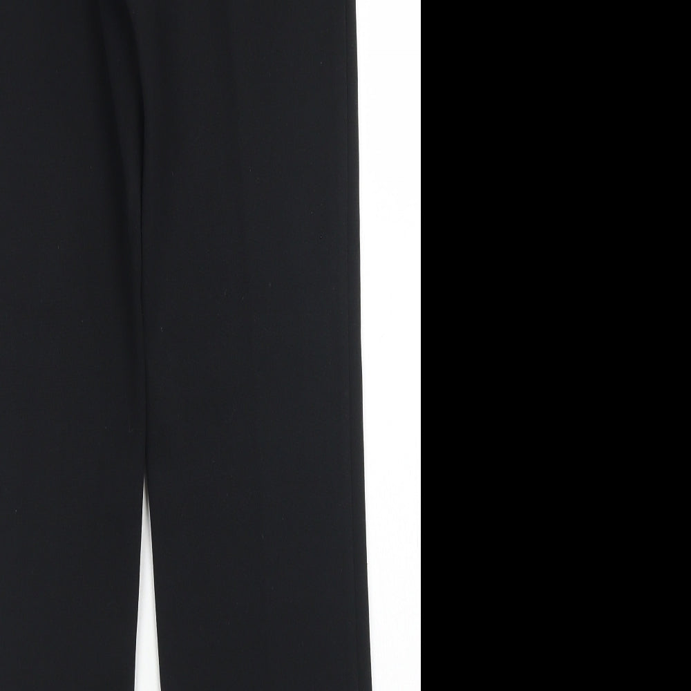 St Michael Womens Black Nylon Dress Pants Trousers Size 10 L27 in Regular