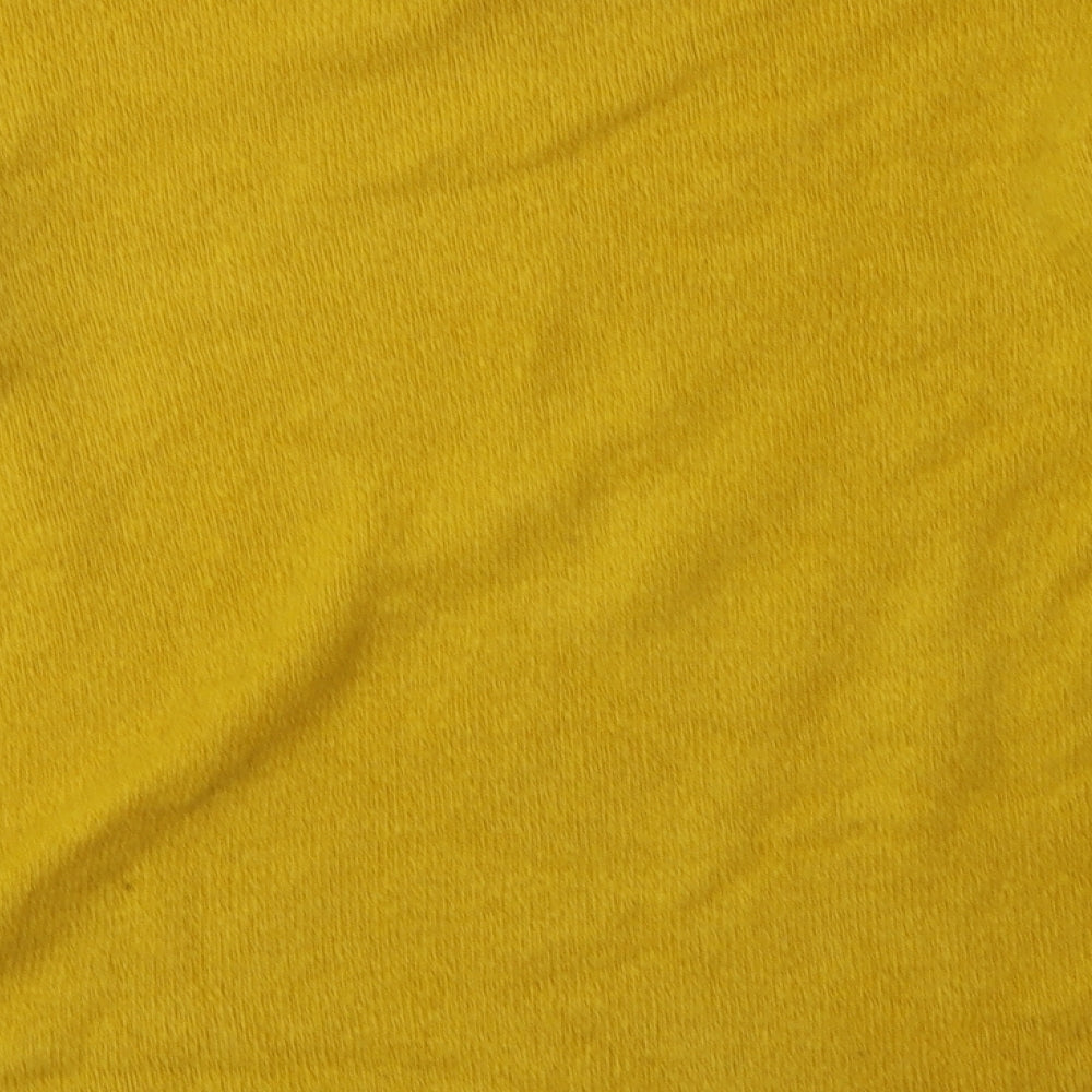 Marks & Spencer Womens Yellow Acrylic Pullover Sweatshirt Size S Pullover