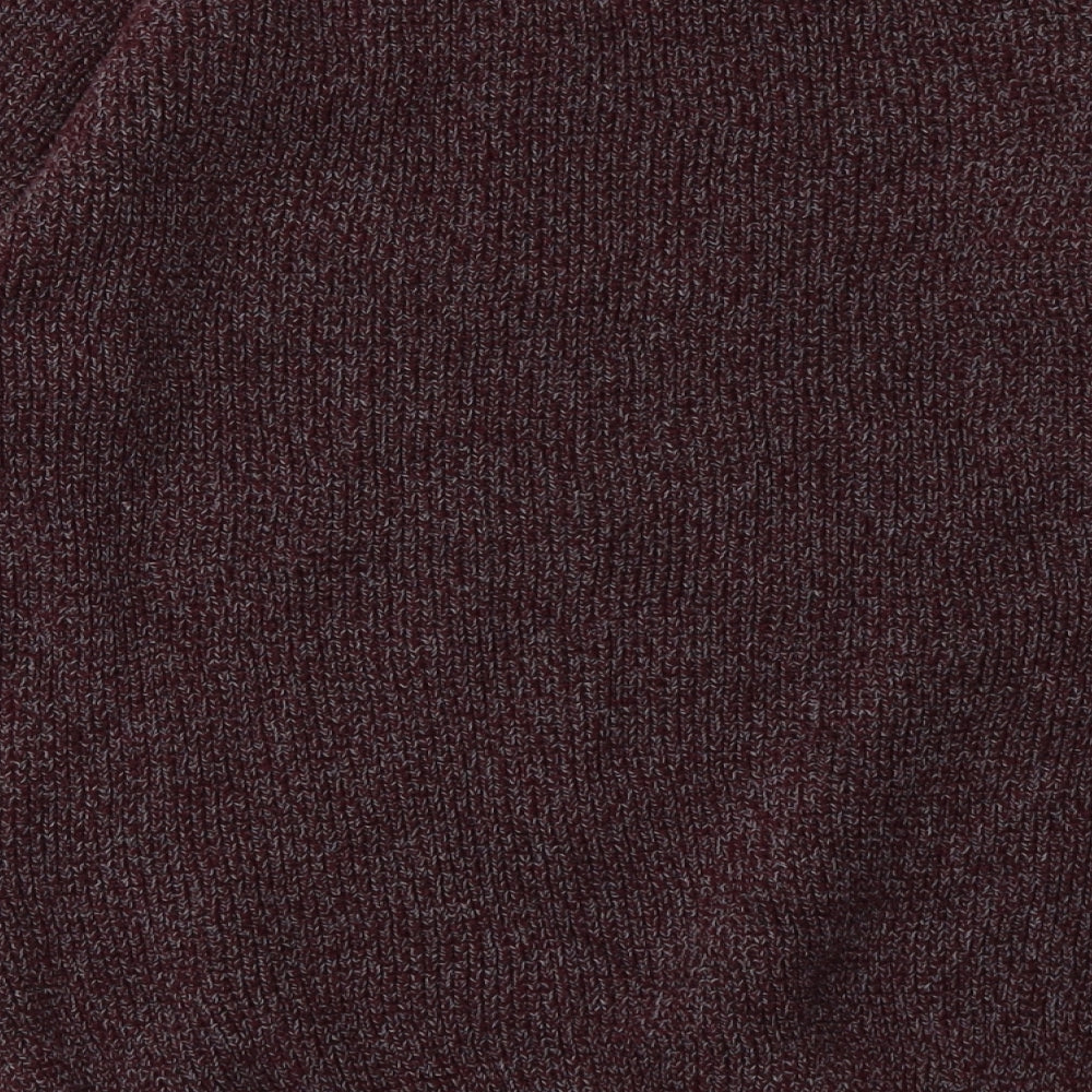 Fabric Mens Red Cotton Pullover Sweatshirt Size S