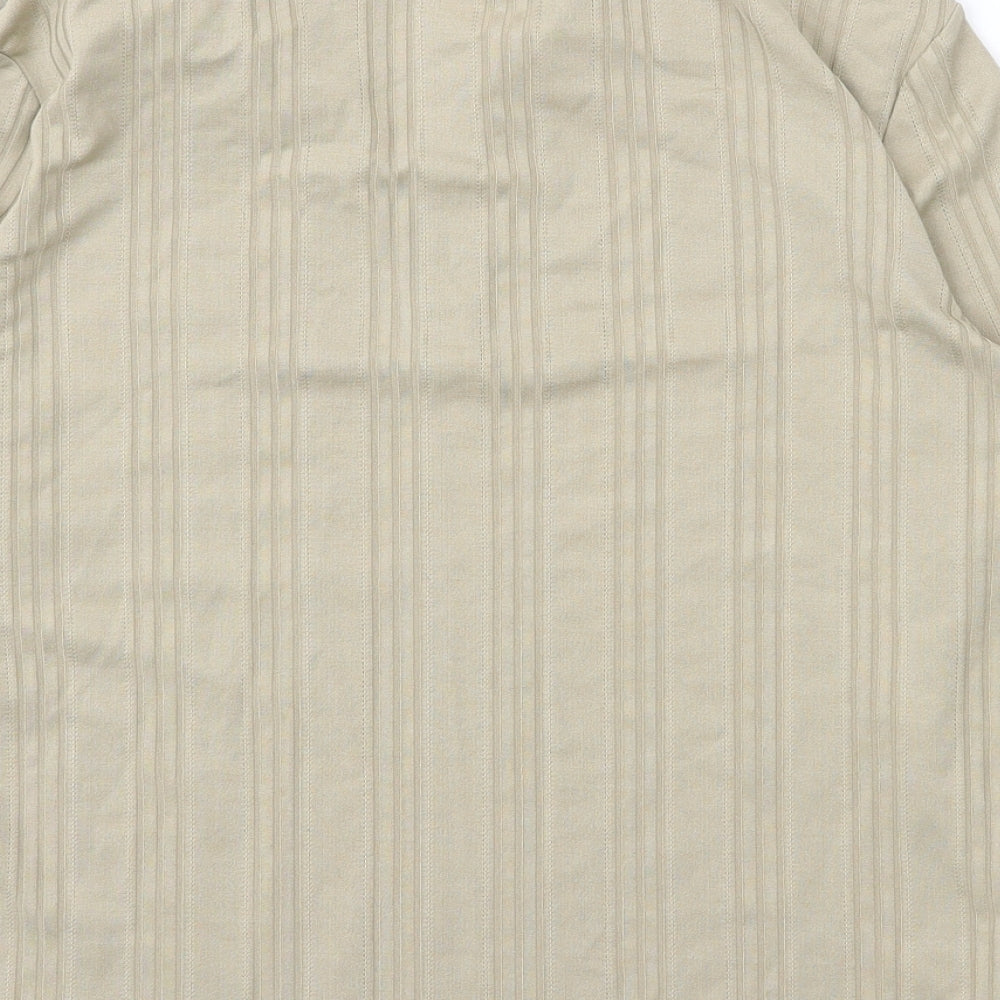 Papaya Womens Green Cotton Basic Blouse Size 16 V-Neck