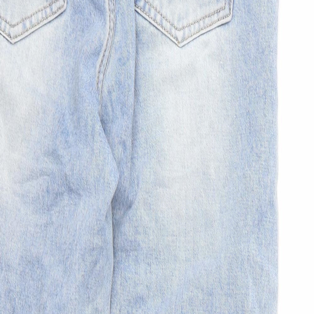 Monday Womens Blue Cotton Mom Jeans Size S L24 in Regular Zip