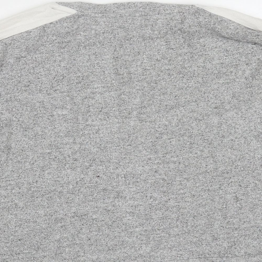JEFF & CO Womens Grey Viscose Pullover Sweatshirt Size 10