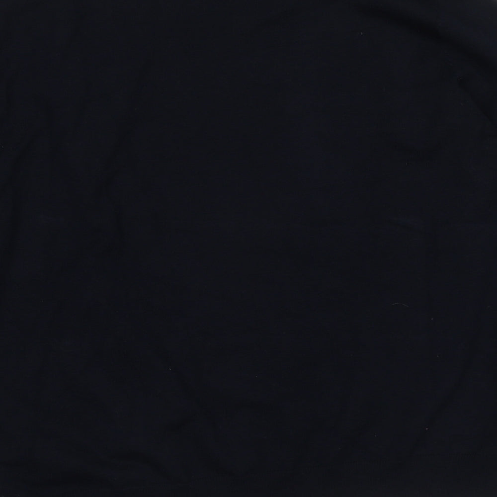 Galeries Lafayette Womens Blue Round Neck Viscose Pullover Jumper Size M
