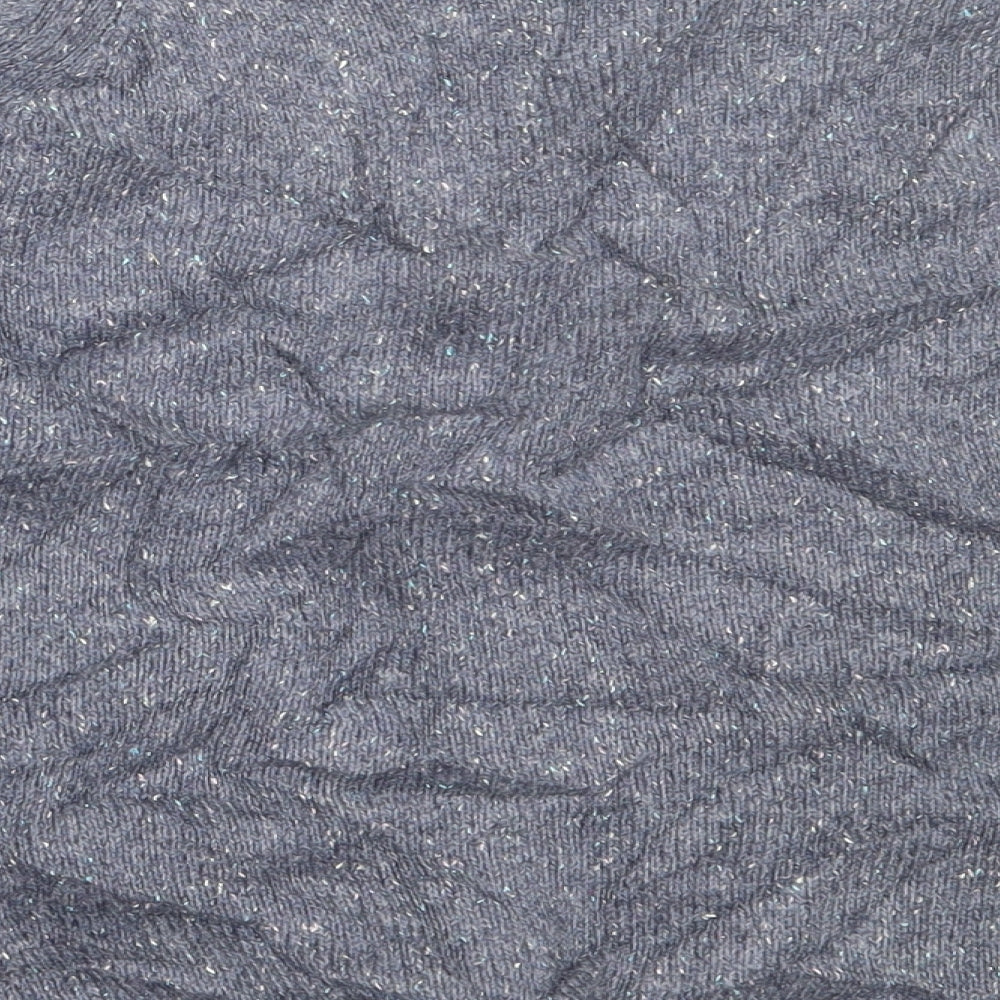 Marks and Spencer Womens Blue Round Neck Acrylic Pullover Jumper Size 8