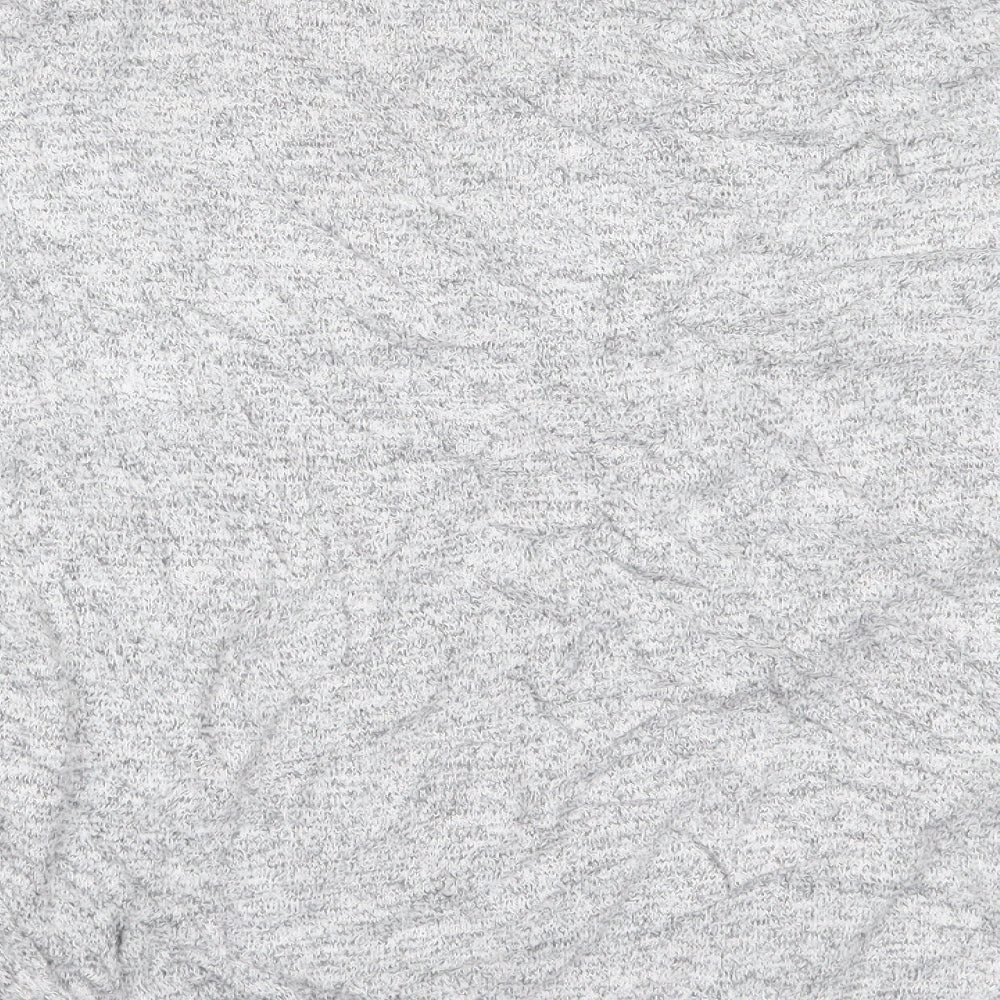 Topshop Womens Grey High Neck Viscose Pullover Jumper Size 8