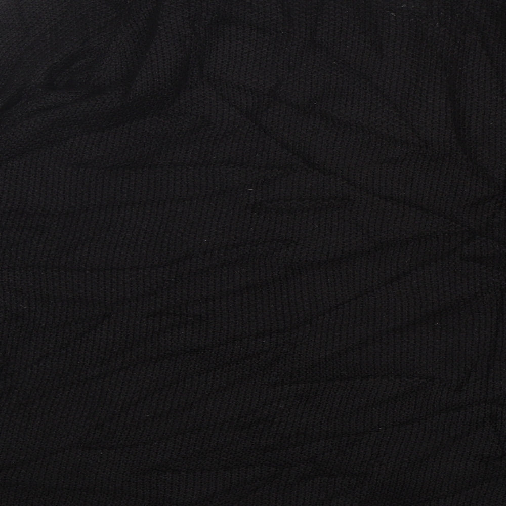 H&M Womens Black Acrylic Pullover Sweatshirt Size M
