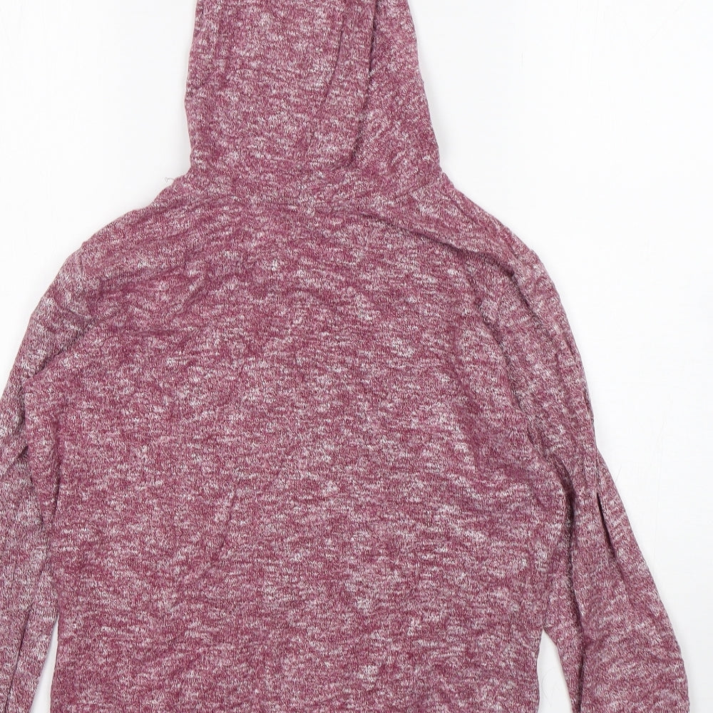 Old Navy Girls Purple Polyester Pullover Hoodie Size 14 Years