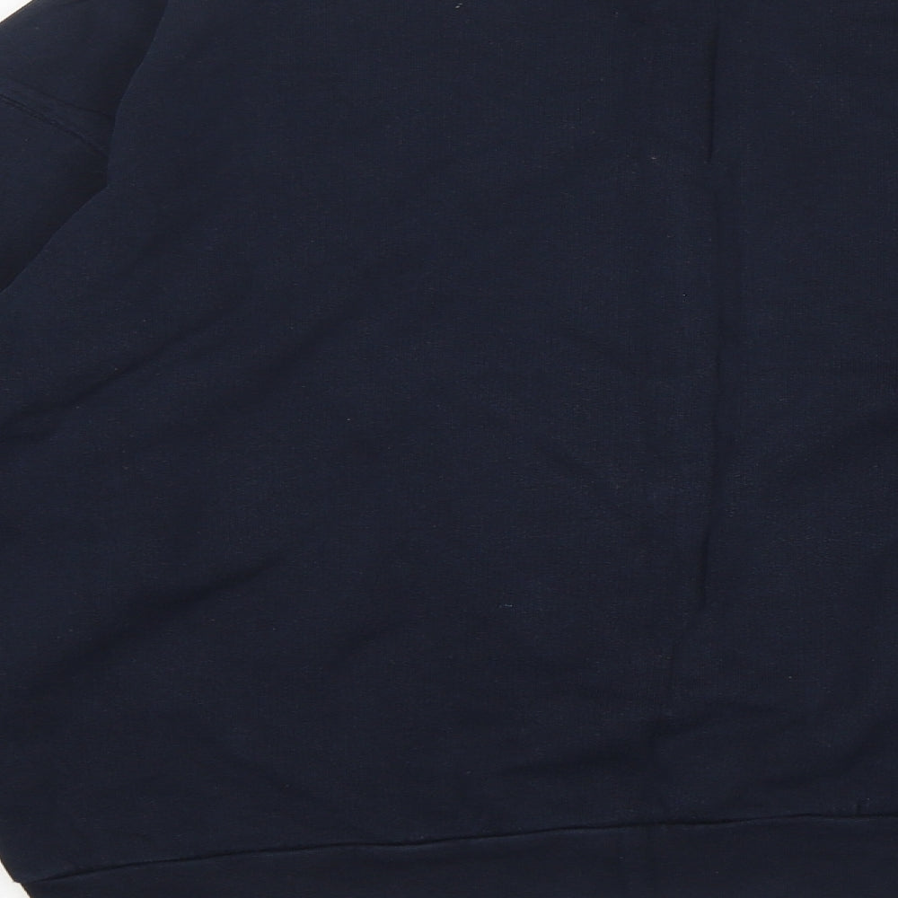 Topman Mens Blue Cotton Pullover Sweatshirt Size M