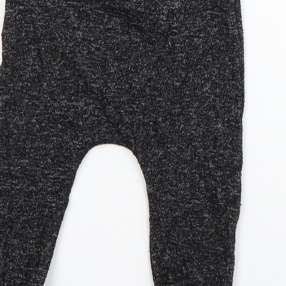 F&F Boys Grey Polyester Jogger Trousers Size 6-9 Months