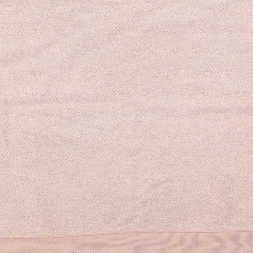 Topshop Womens Pink Cotton Pullover Sweatshirt Size 6