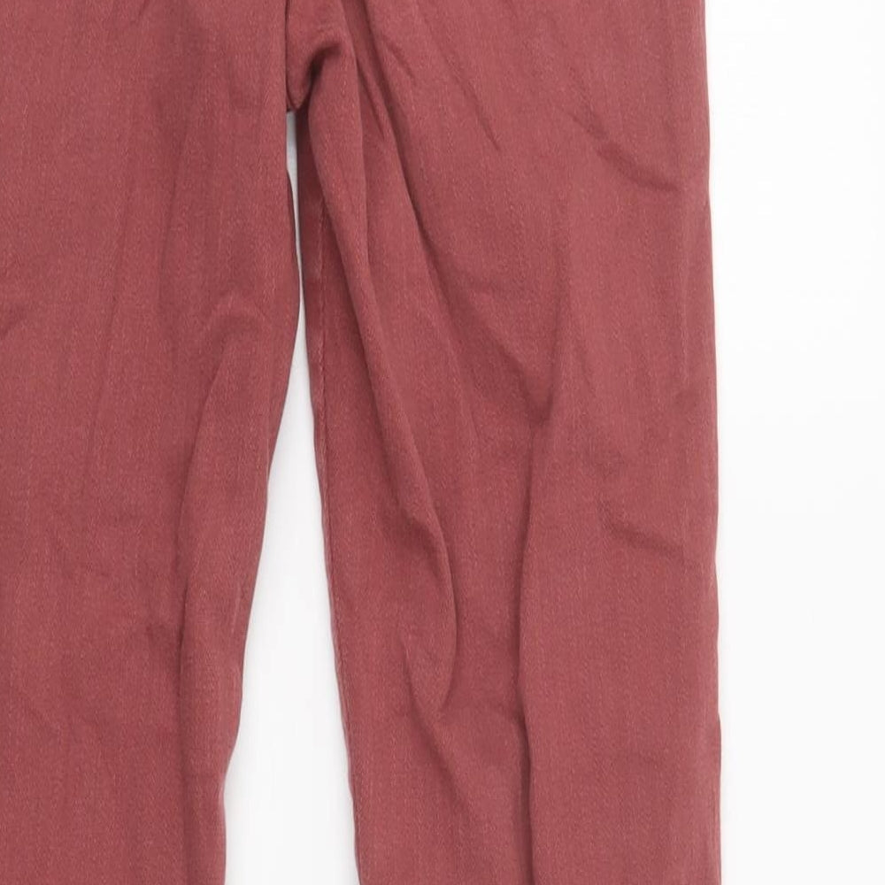Sisley Womens Pink Cotton Skinny Jeans Size 27 L30 in Regular Button