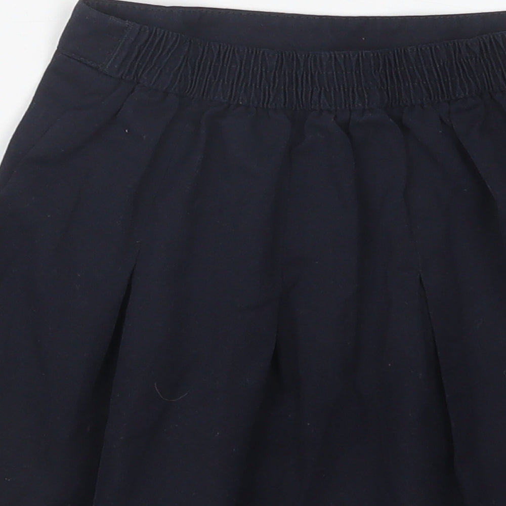 George Girls Blue Polyester Pleated Skirt Size 3-4 Years Regular - School Wear