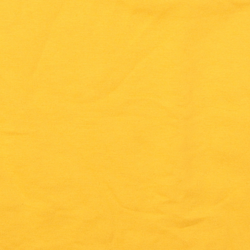 Primark Womens Yellow Cotton Pullover Sweatshirt Size 12 Pullover
