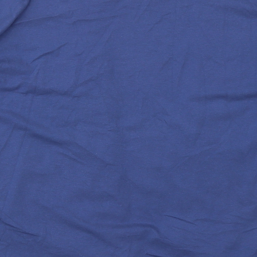 Atlas Womens Blue V-Neck Cotton Cardigan Jumper Size 12