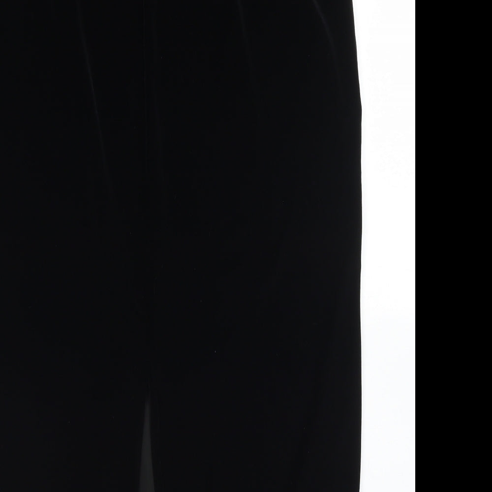 CMD Womens Black Polyester A-Line Skirt Size S