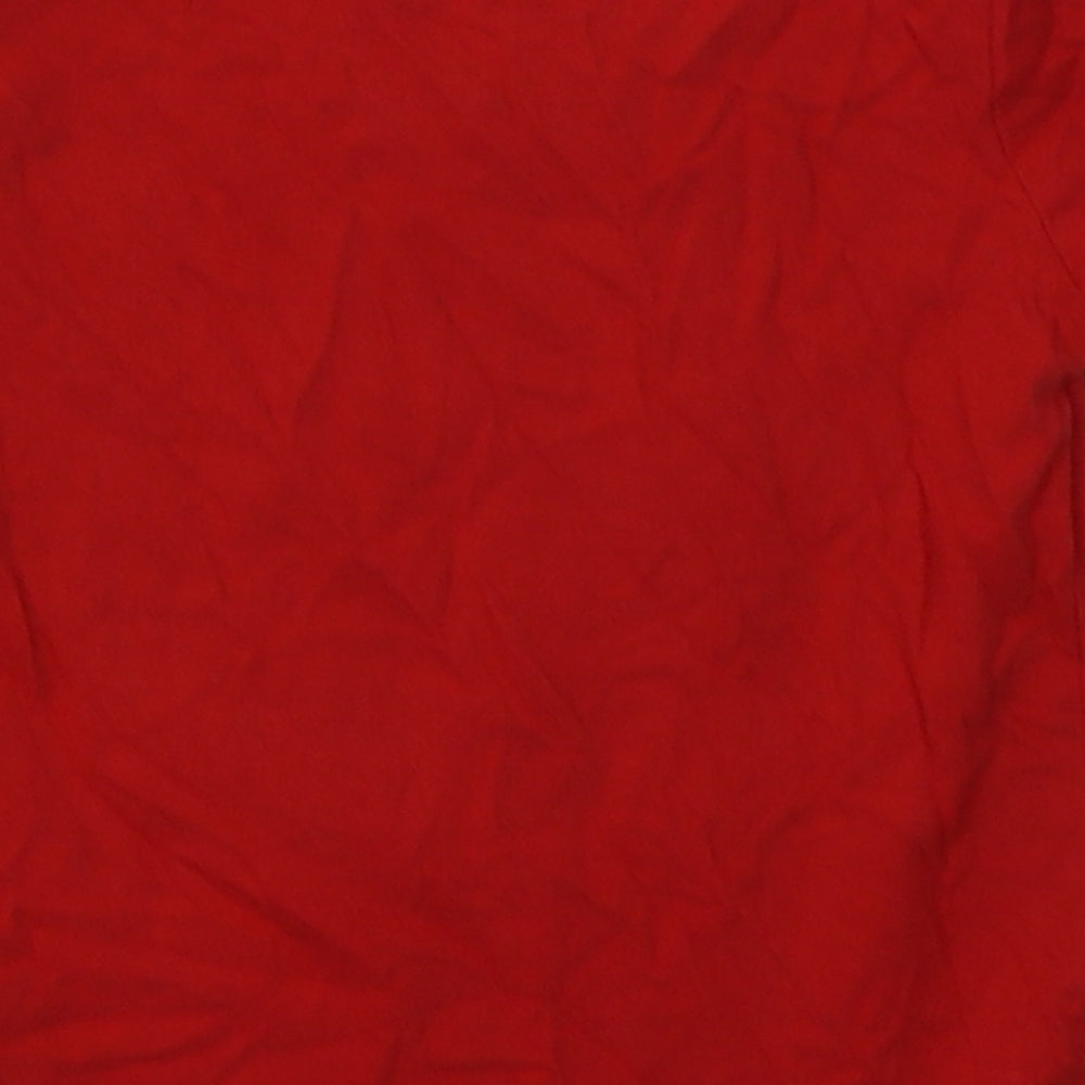 Primark Boys Red Cotton Basic T-Shirt Size 12-18 Months Crew Neck Pullover - OK