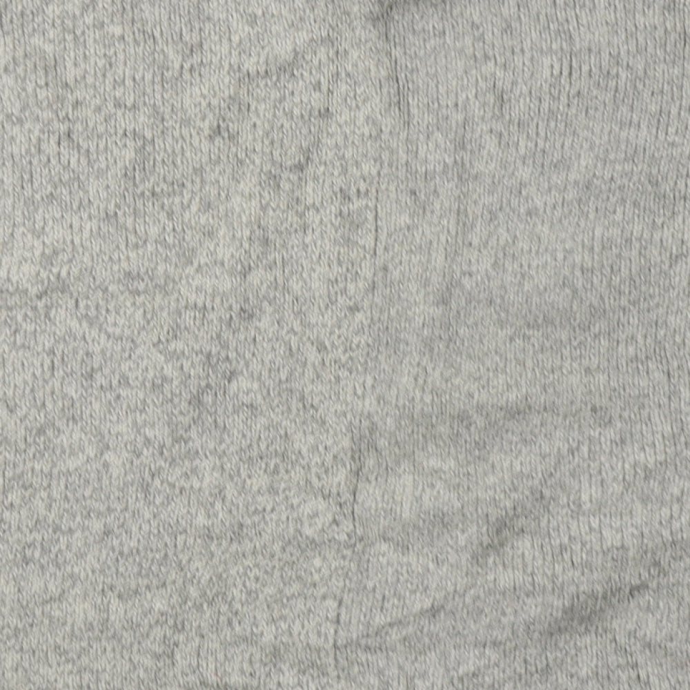 Marks & Spencer Womens Grey Striped Acrylic Pullover Sweatshirt Size S Pullover