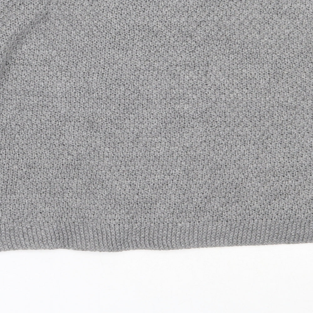 Atmosphere Womens Grey Round Neck Acrylic Pullover Jumper Size 6