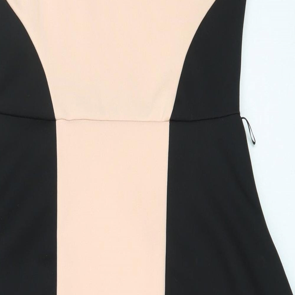 Boohoo Womens Pink Polyester Shift Size 12 Square Neck