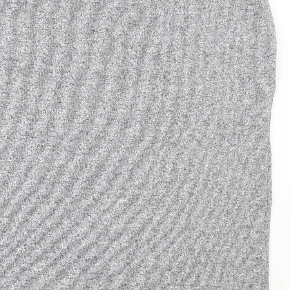 Jeff & Co Womens Grey Polyester Basic T-Shirt Size 10 Round Neck