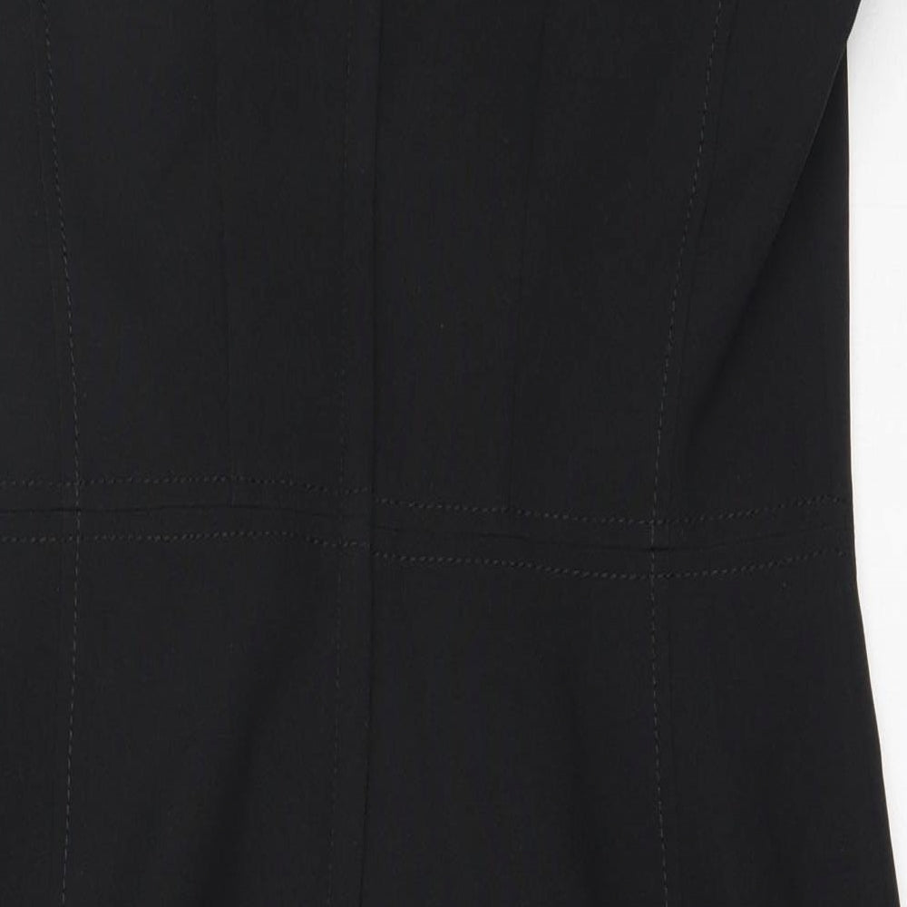 Atmosphere Womens Black Polyester Shift Size 10 V-Neck