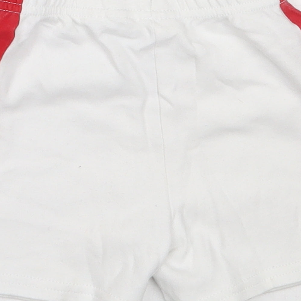 WRU Boys White Cotton Cropped Trousers Size 9-12 Months - Welsh Rugby Union