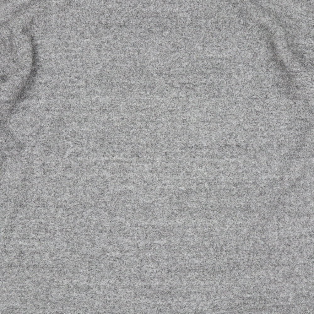 New Look Womens Grey Round Neck Viscose Pullover Jumper Size M