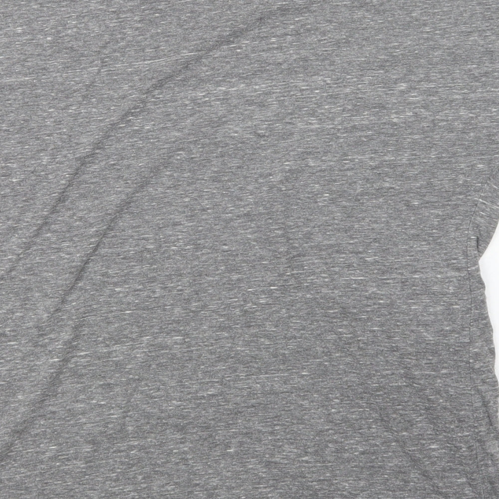 Matalan Womens Grey Polyester Basic T-Shirt Size 10 Crew Neck