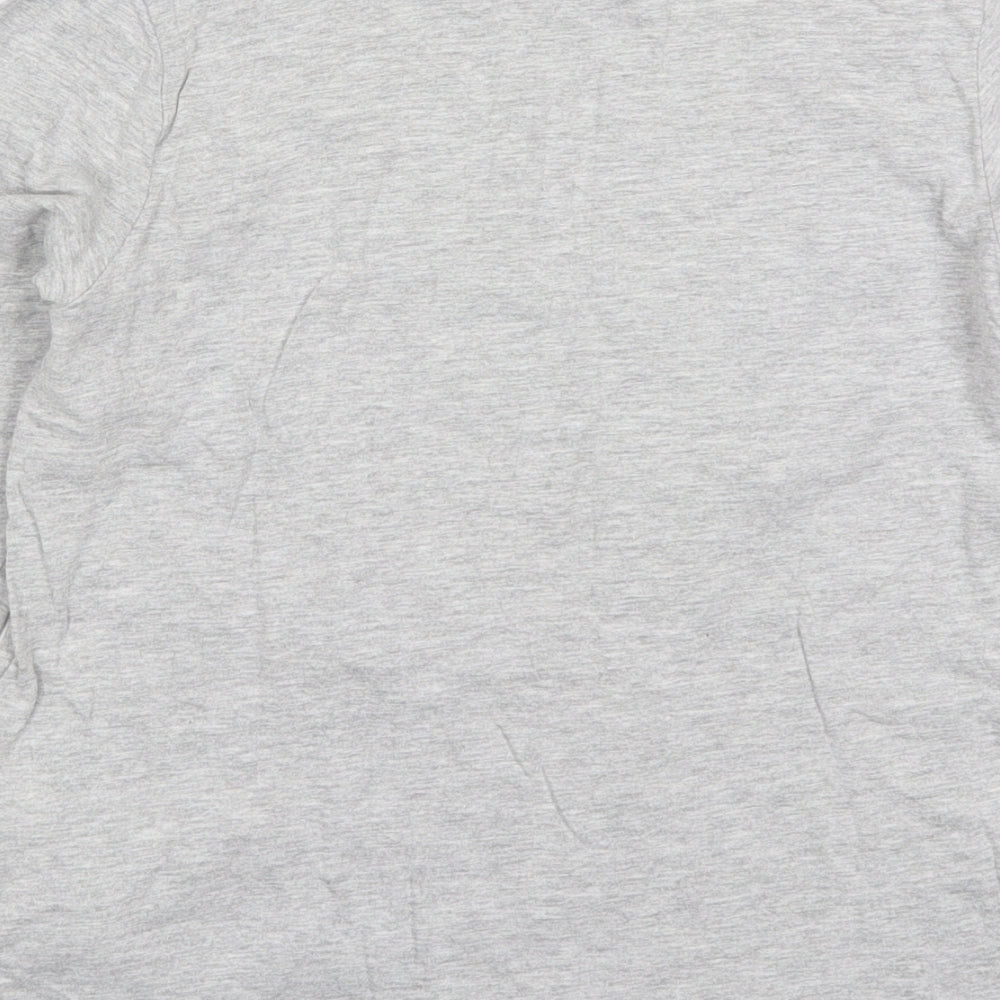 Primark Boys Grey Cotton Basic T-Shirt Size 11-12 Years Crew Neck Pullover - Varsity League Basketball