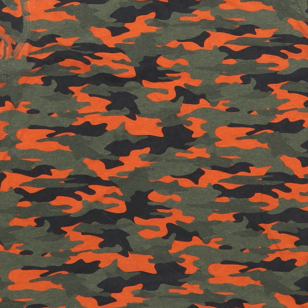 Matalan Boys Multicoloured Camouflage Cotton Basic T-Shirt Size 12 Years Crew Neck Pullover