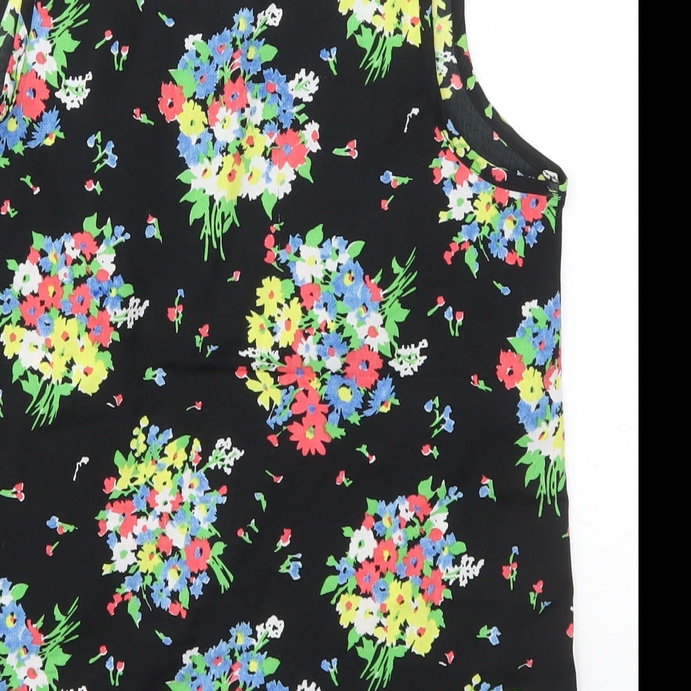 Atmosphere Womens Multicoloured Fair Isle Polyester Basic Tank Size 10 Round Neck