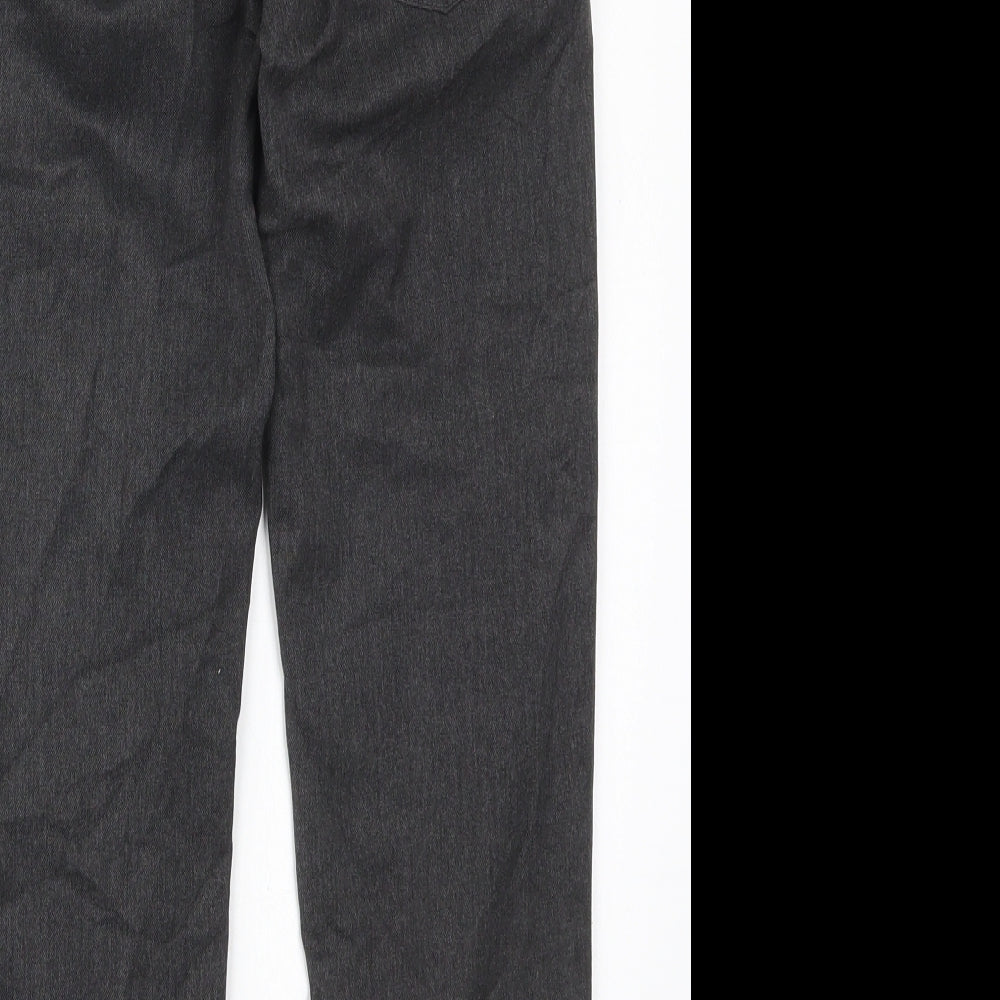 Next Boys Grey Polyester Dress Pants Trousers Size 10 Years Regular Button
