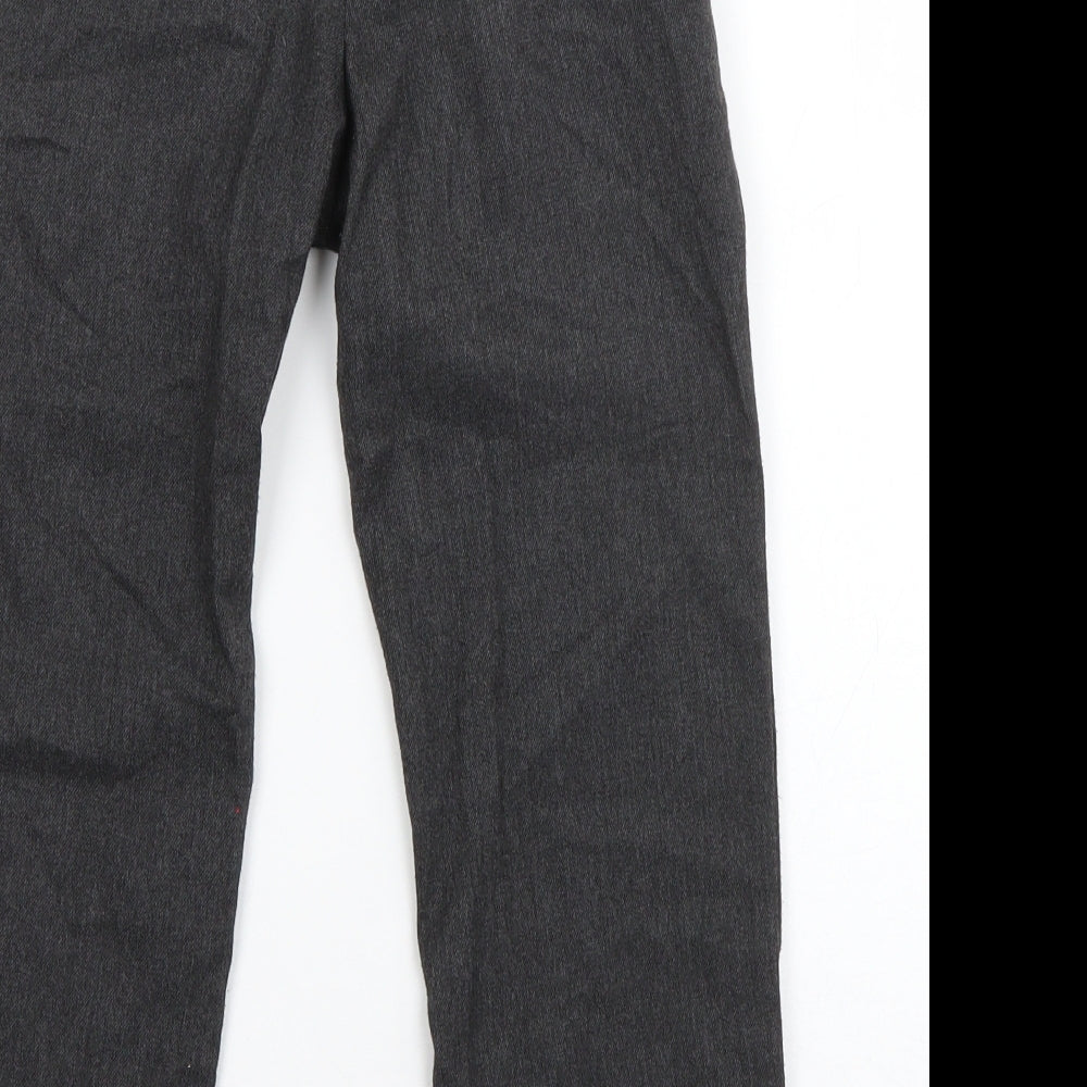 George Boys Grey Polyester Dress Pants Trousers Size 5-6 Years Regular Zip