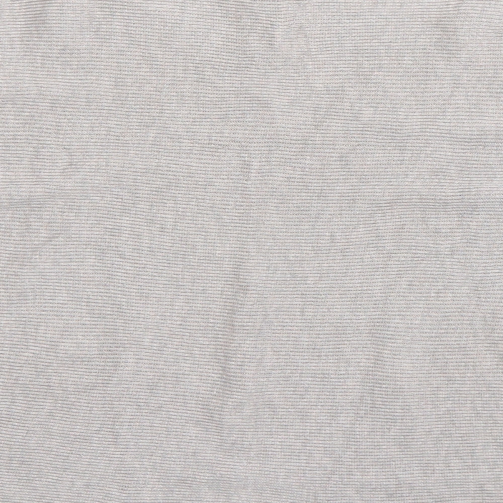 H&M Womens Grey Boat Neck Viscose Pullover Jumper Size S