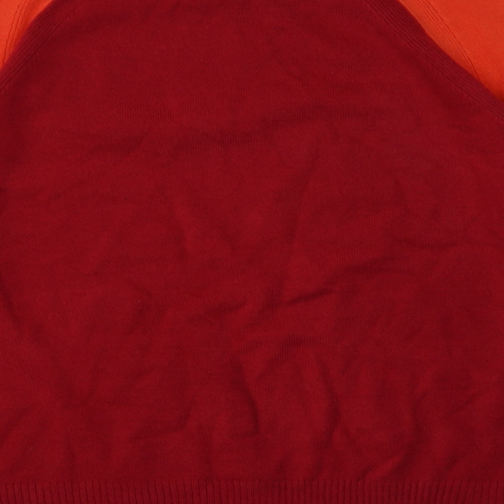 Marks & Spencer Womens Red Acrylic Pullover Sweatshirt Size S Pullover