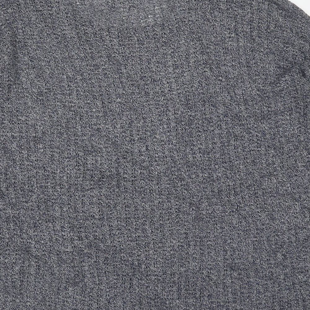 Zara Womens Blue Round Neck Polyester Pullover Jumper Size S
