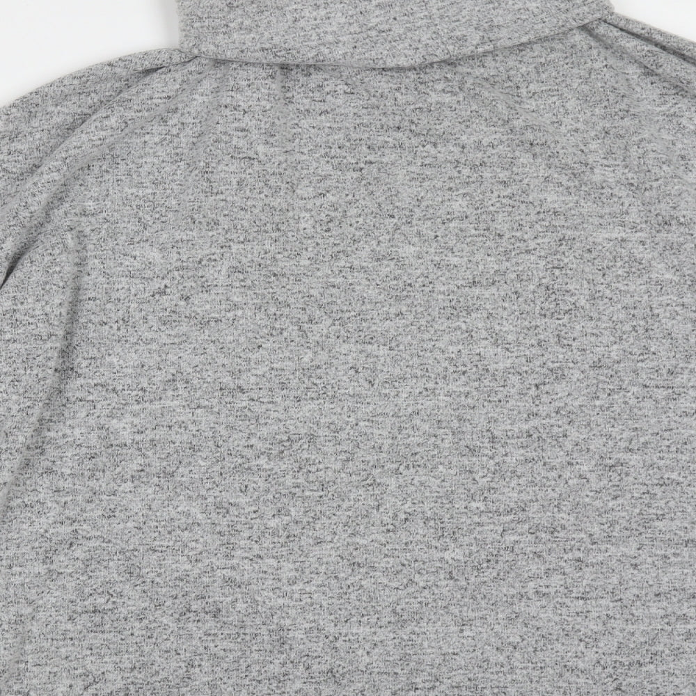 Primark Womens Grey Roll Neck Polyester Pullover Jumper Size S
