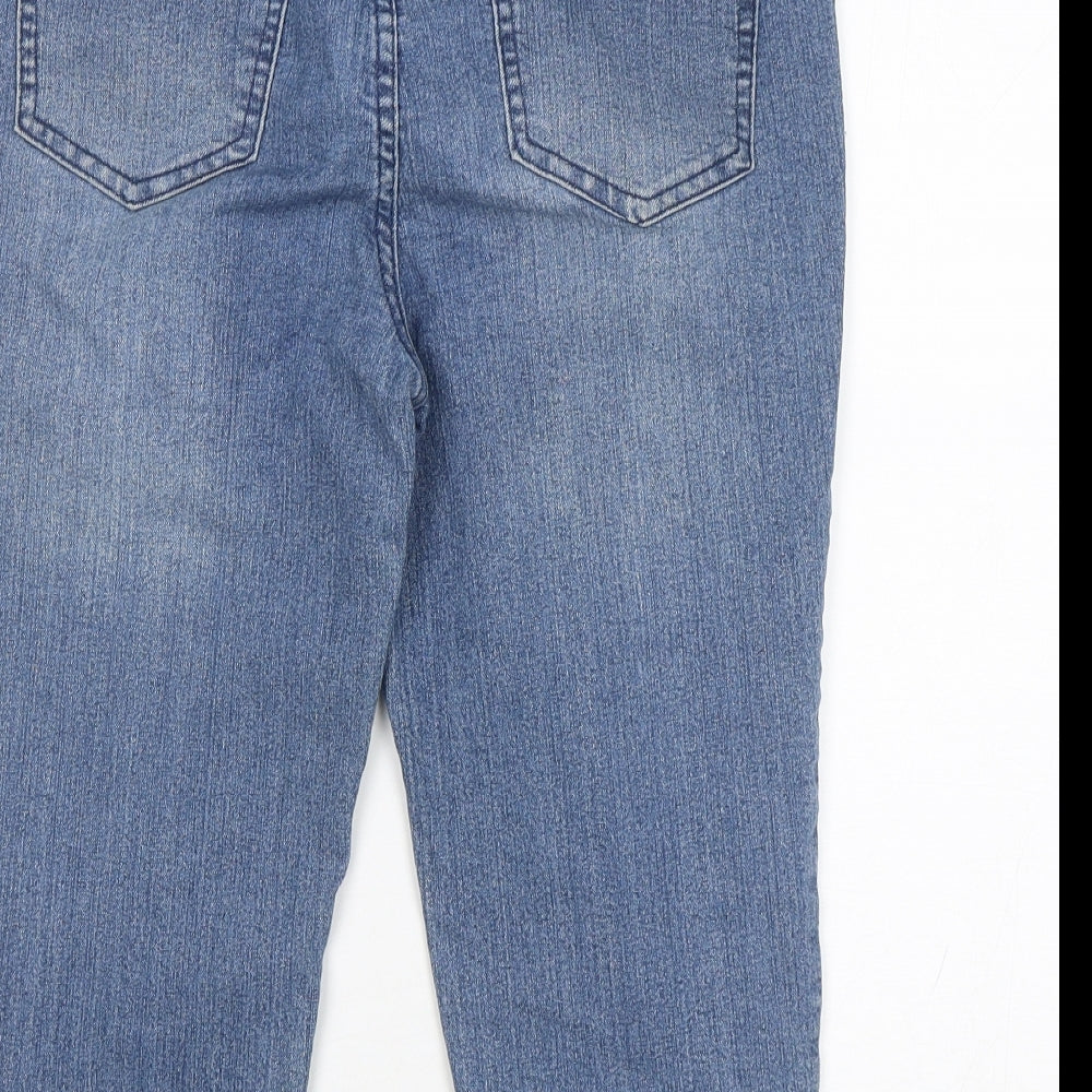 D.Jeans Womens Blue Cotton Culotte Shorts Size 8 L18 in Regular