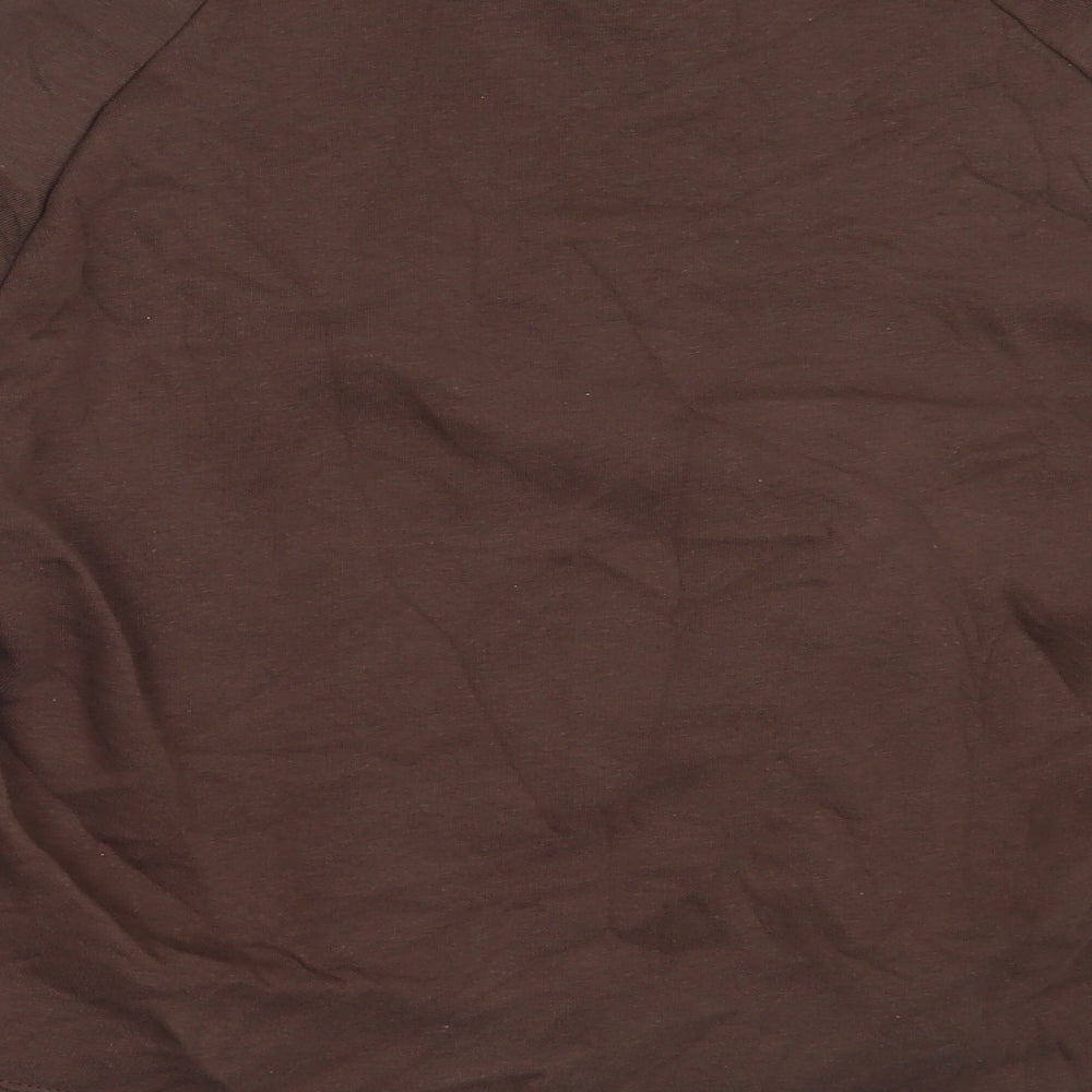Primark Womens Brown Cotton Pullover Sweatshirt Size S