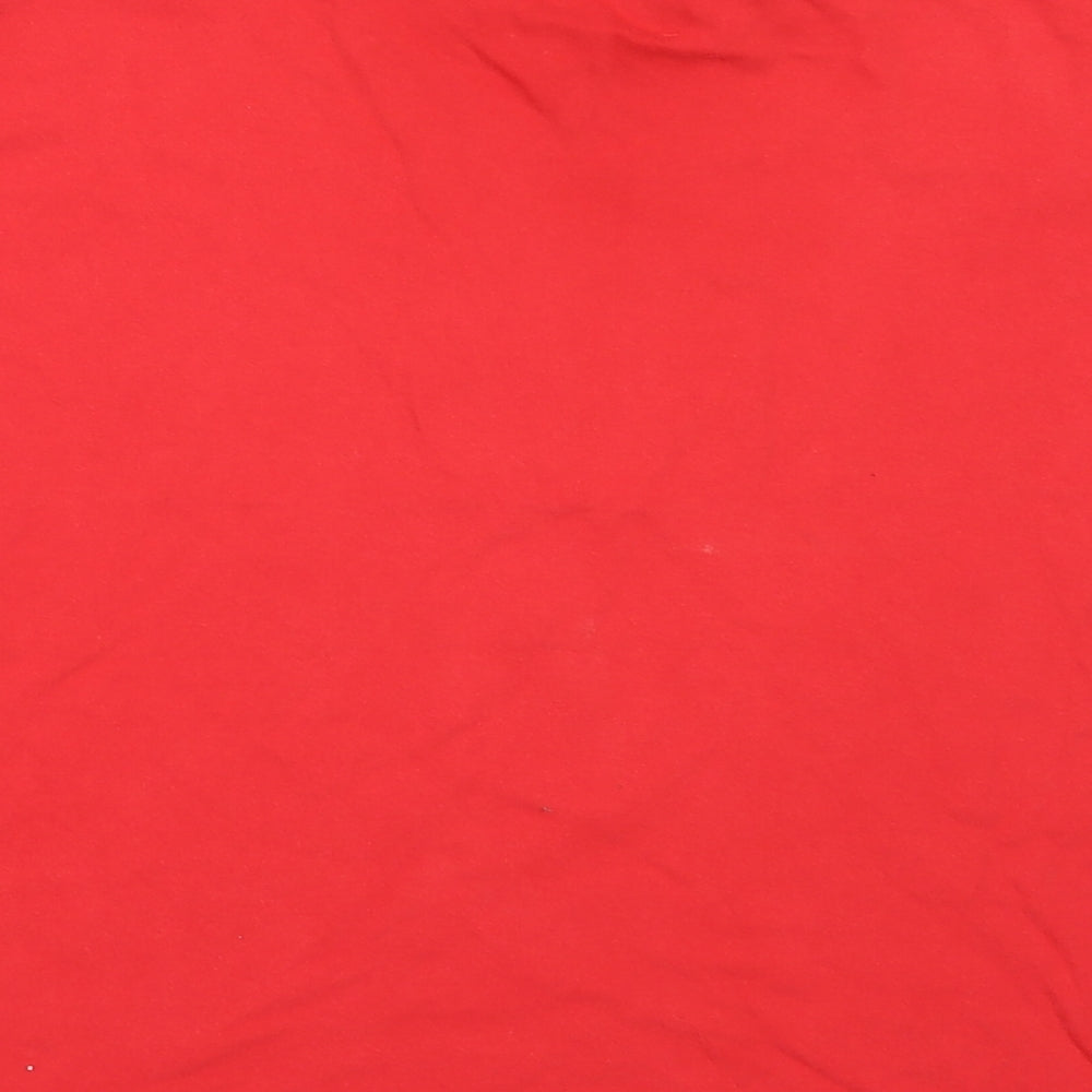 LFC Boys Red Cotton Basic T-Shirt Size 12-13 Years V-Neck - Liverpool FC