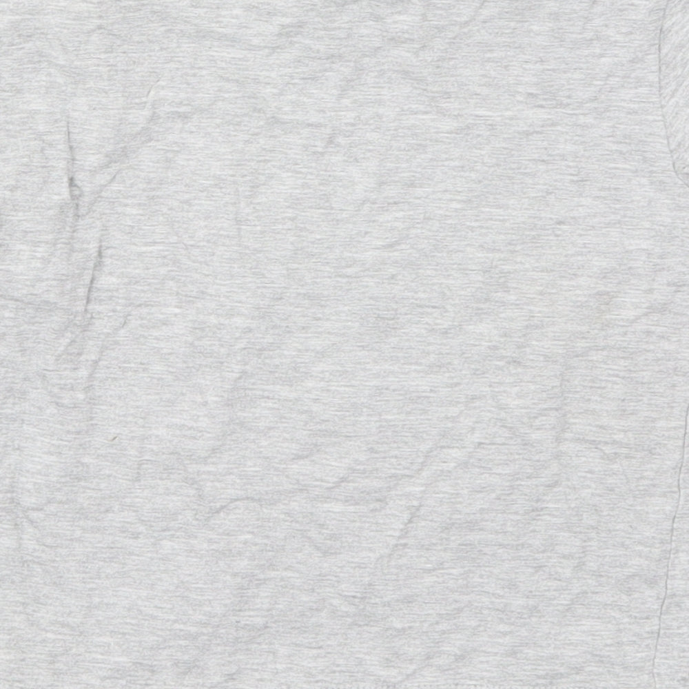 George Boys Grey Cotton Basic T-Shirt Size 3-4 Years Crew Neck Pullover - Let's Get Noisy