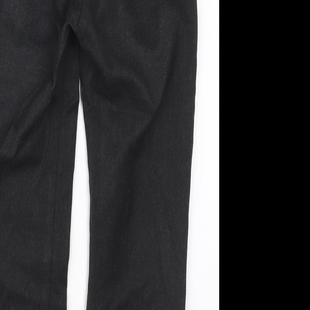 F&F Boys Grey Viscose Dress Pants Trousers Size 6-7 Years Regular Hook & Eye