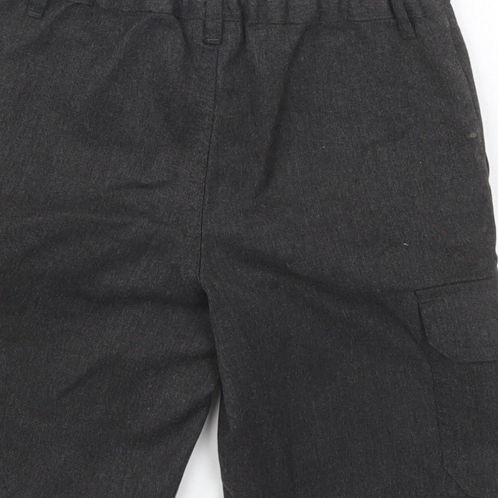 ext Boys Grey Polyester Bermuda Shorts Size 6 Years Regular