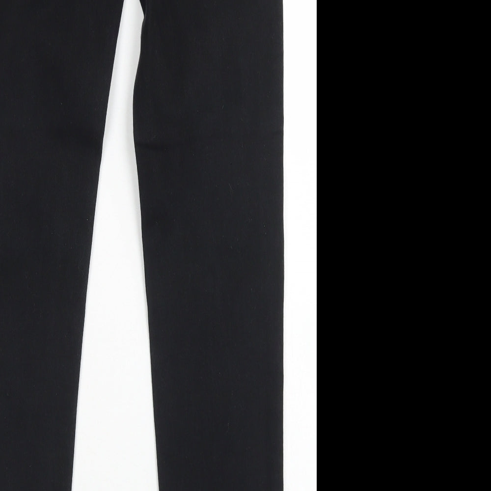 Next Womens Black Cotton Skinny Jeans Size 28 in L31 in Regular Button