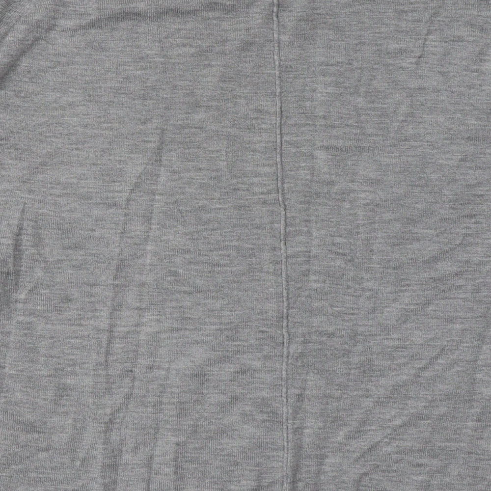 Zara Womens Grey Viscose Pullover Sweatshirt Size M Pullover